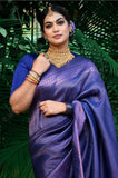 Luxurious Royal Blue Soft Silk Indian Saree