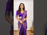 Regal Royal Blue Pure Kota Silk Saree with Lovely Blouse Piece