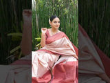 Regal Cream and Maroon Soft Silk Saree with Zari Work