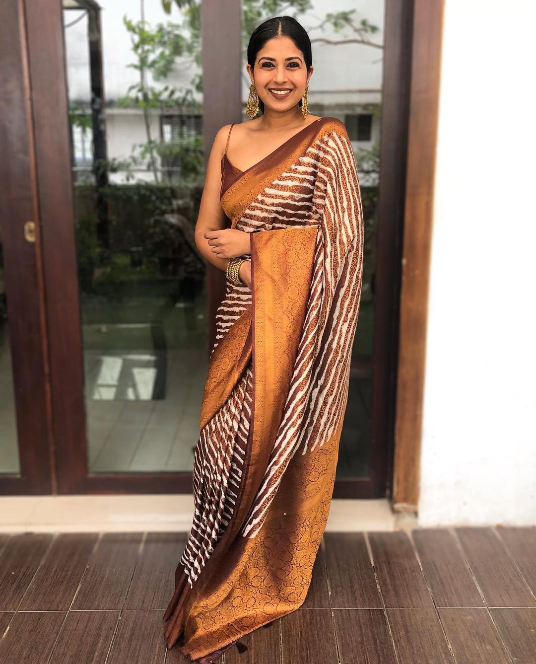 Coffee Vichitra silk Butti Work Designer Saree with blouse - Indian Women  Fashions Pvt Ltd - 3660370